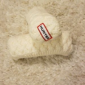 Hunter Original Tall Cream Knit Boot Socks